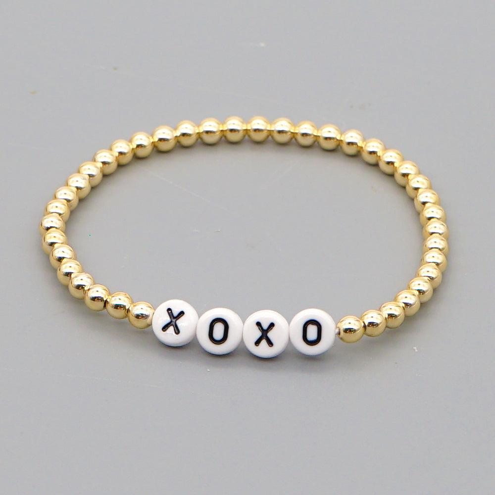 Wholesale Bohemian Gold Plated Acrylic Bracelet